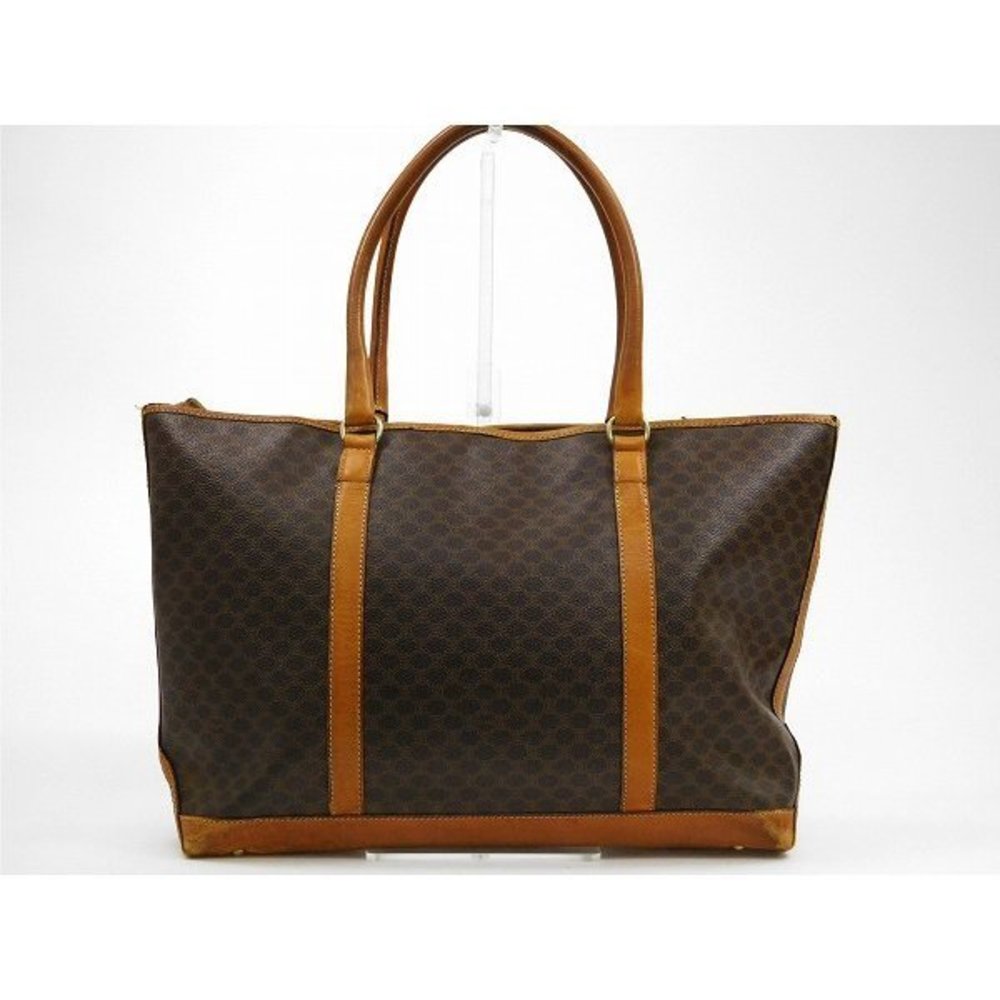 Celine Macadam Pattern Bag Brown - image 2